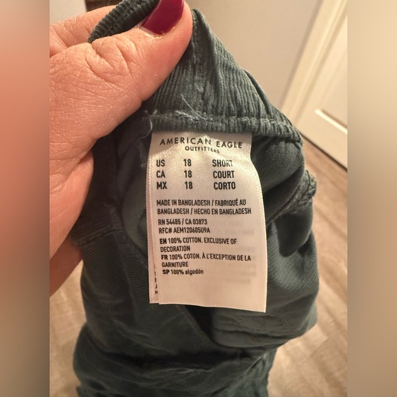American Eagle Outfitters Forest Green Joggers. NWT SIZE 18 Short - Picture 8 of 10